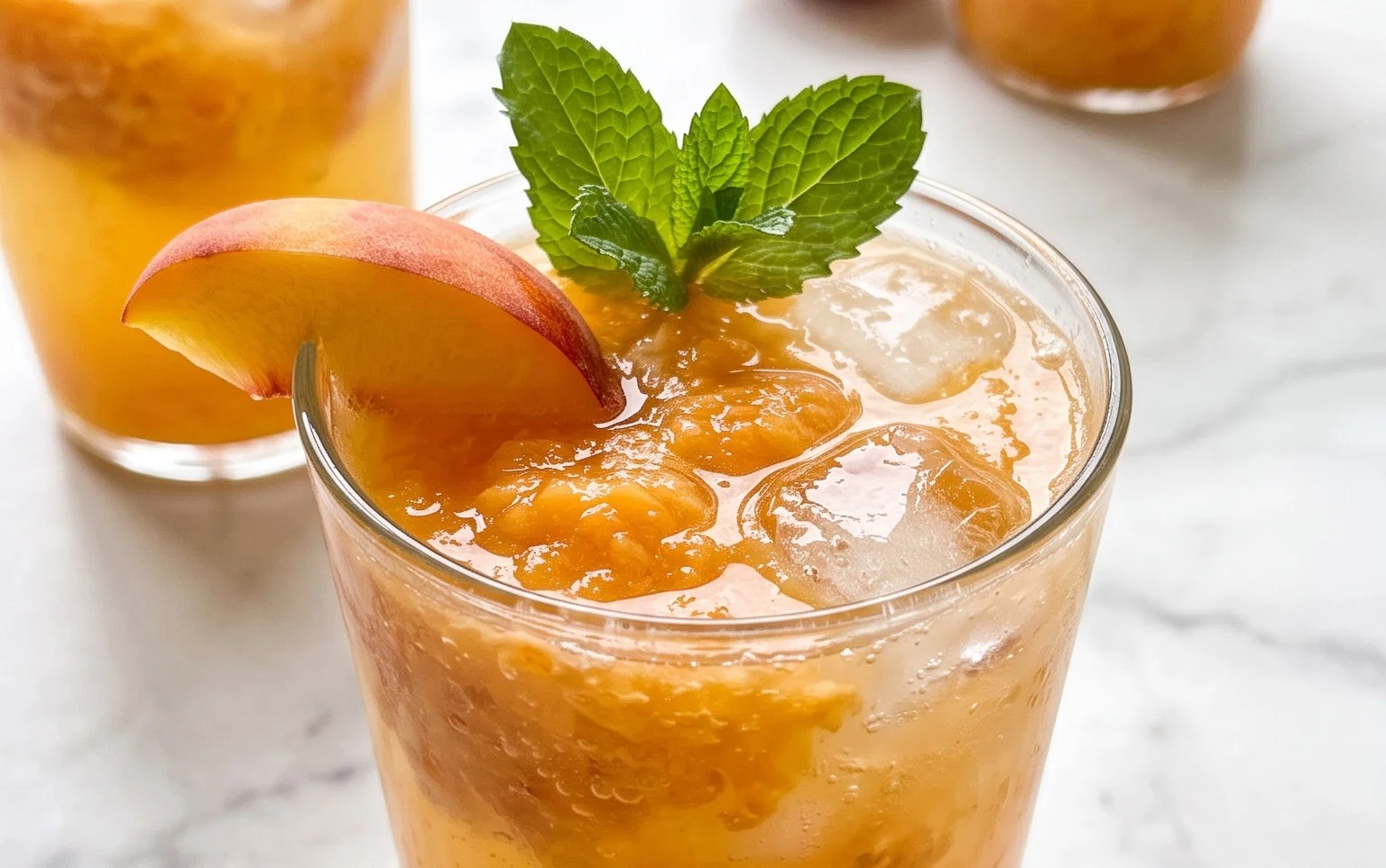 Refreshing Peach Lemonade