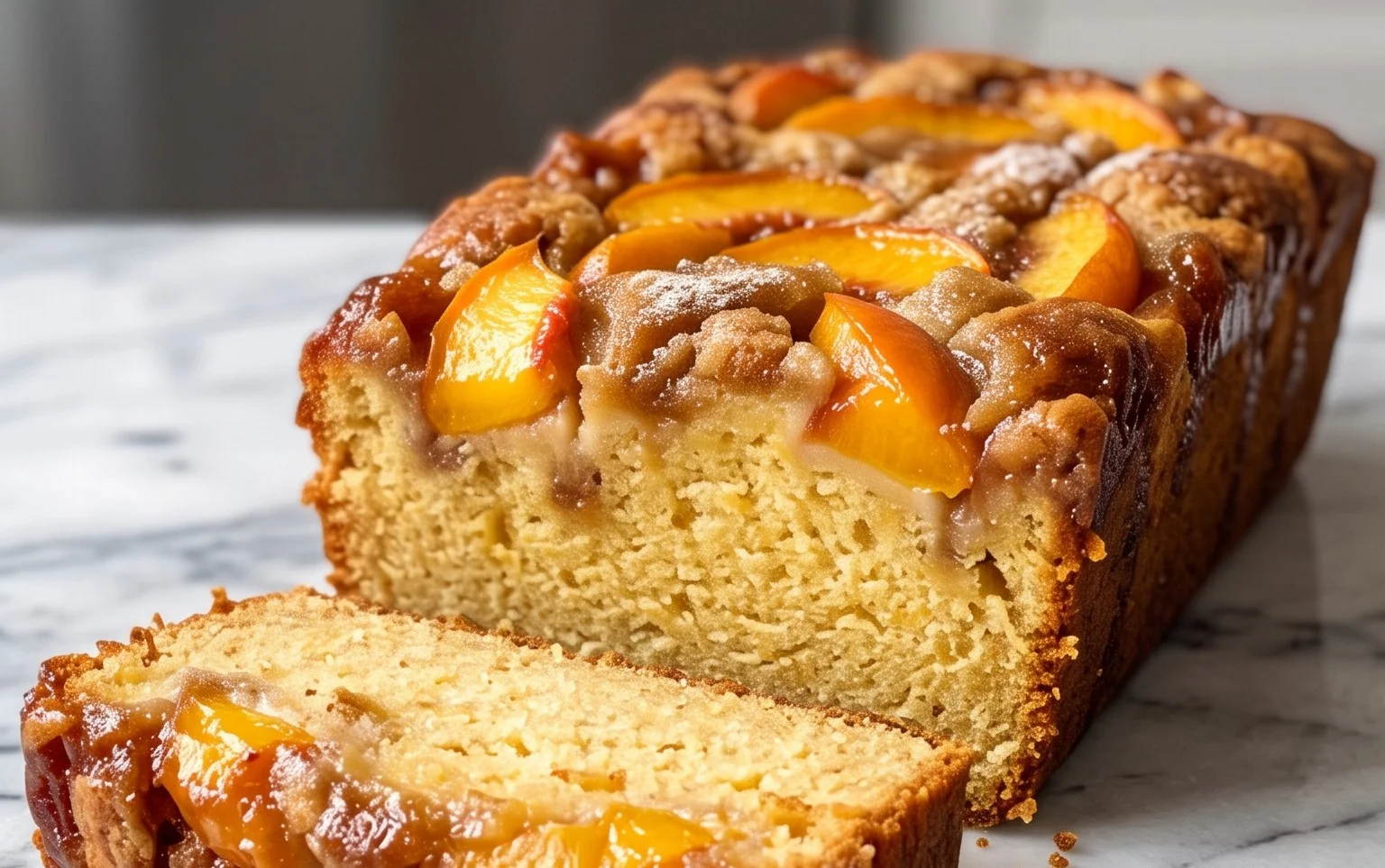 Peach Cobbler Pound Cake