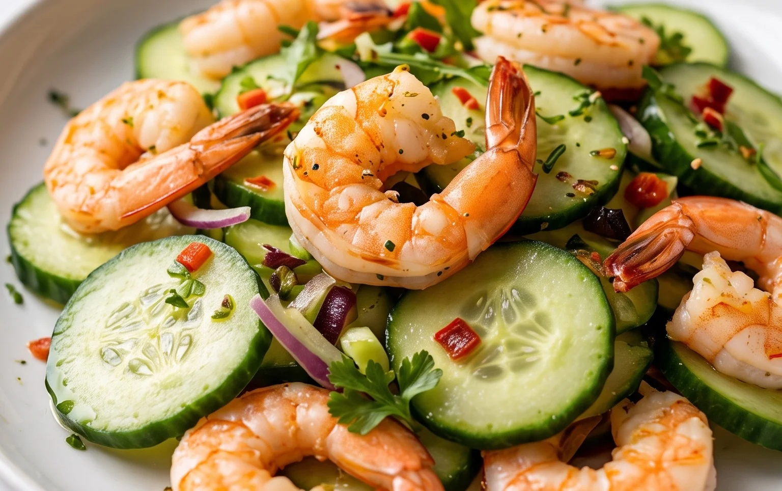 Cucumber Shrimp Salad