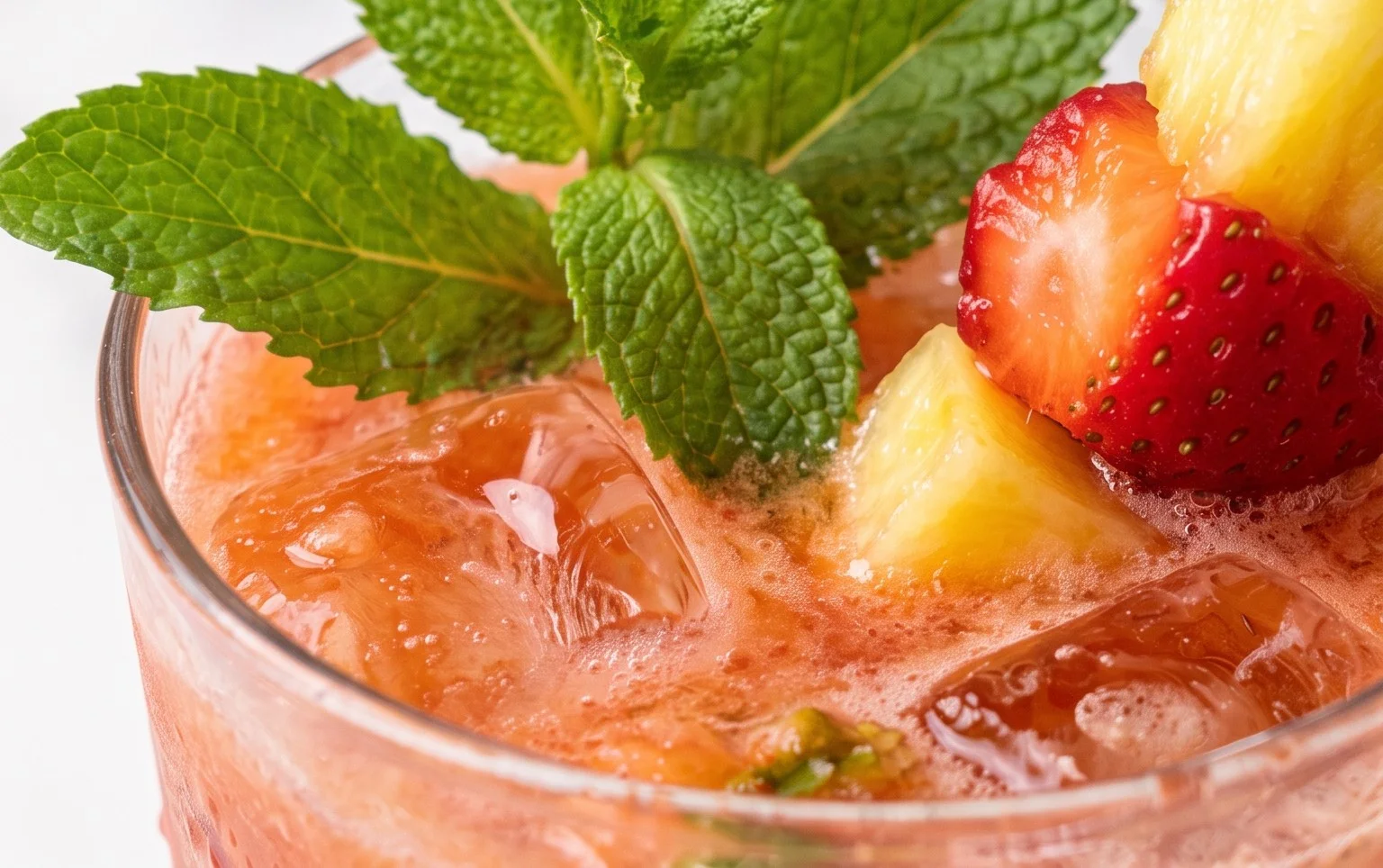 Pineapple Strawberry Agua Fresca