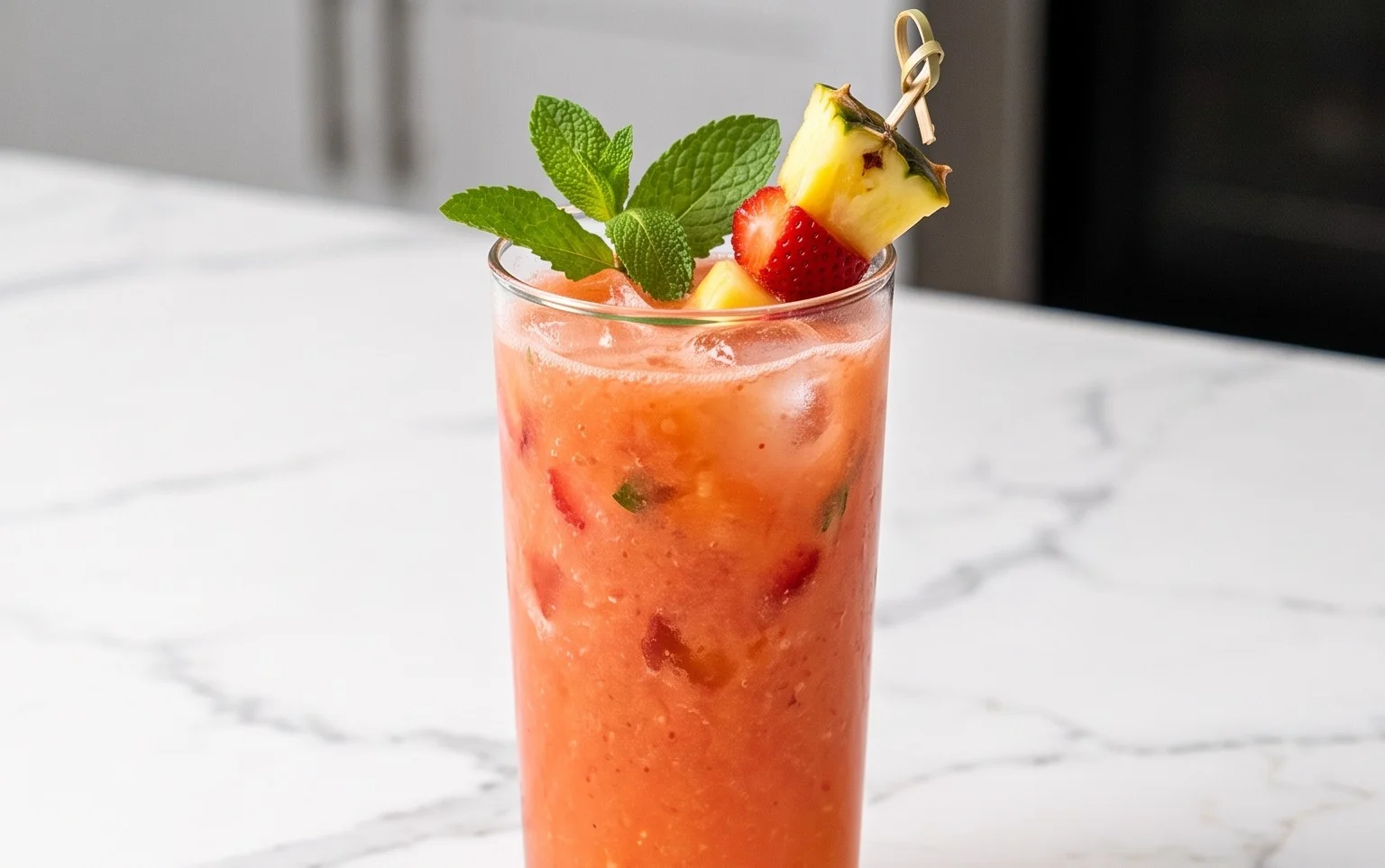Pineapple Strawberry Agua Fresca