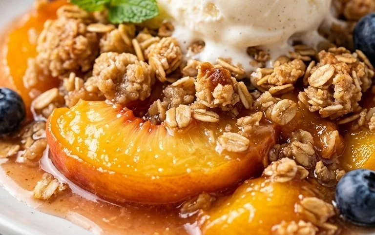 Fresh Peach Crisp Recipe