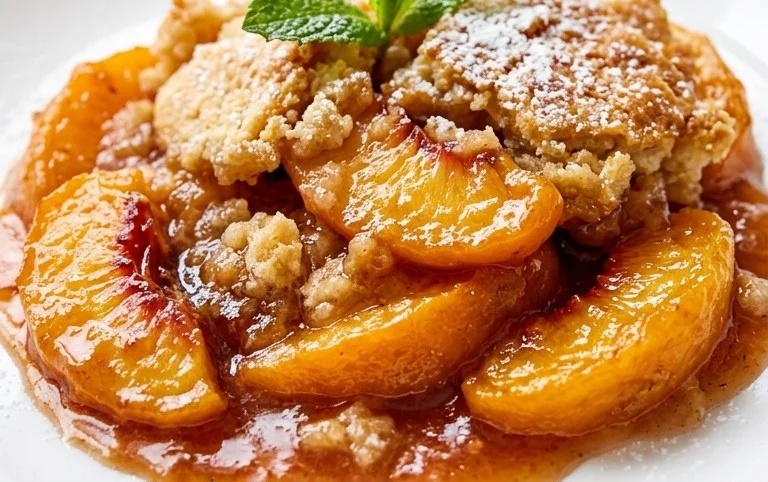 The Easiest Southern Peach Cobbler