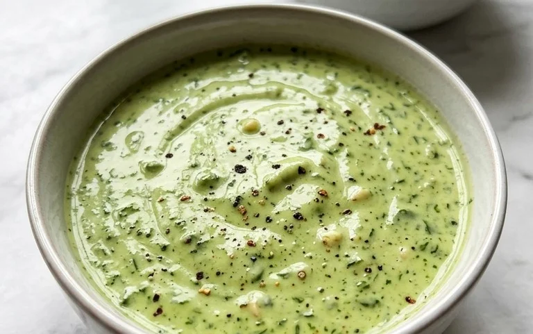 Creamy Garlic Lime Cilantro Sauce