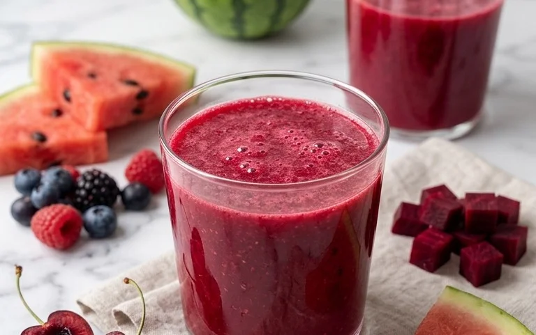 Watermelon Cherry Berry Beet Juice