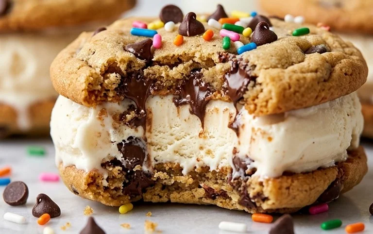 Cookie Ice Cream Sandwiches (Like a Chipwich!)