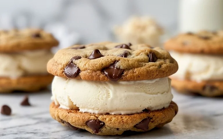 Cookie Ice Cream Sandwiches (Like a Chipwich!)