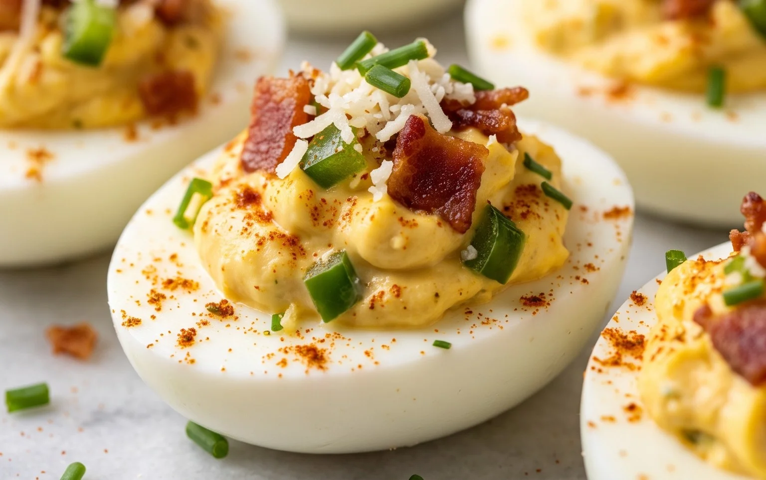 Jalapeno Popper Deviled Eggs