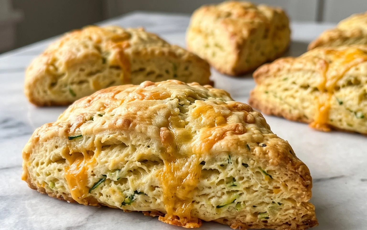 Zucchini Cheddar Scones