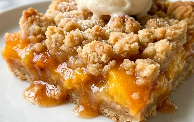 Fresh Peach Crum extractb Bars