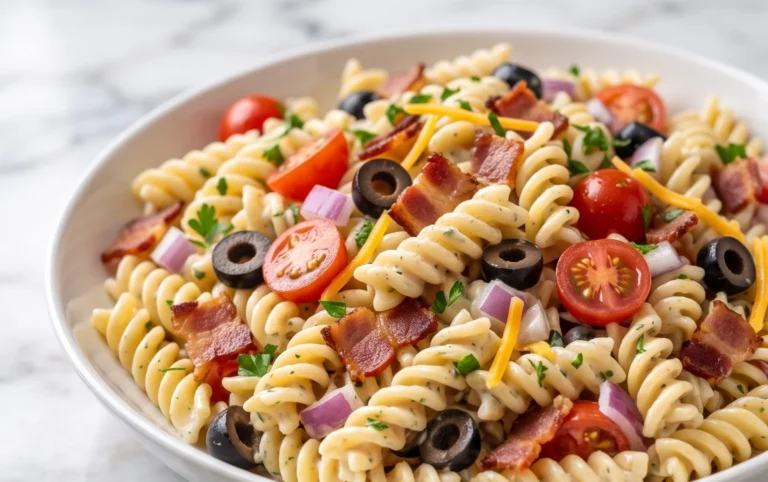Beef Bacon Ranch Pasta Salad