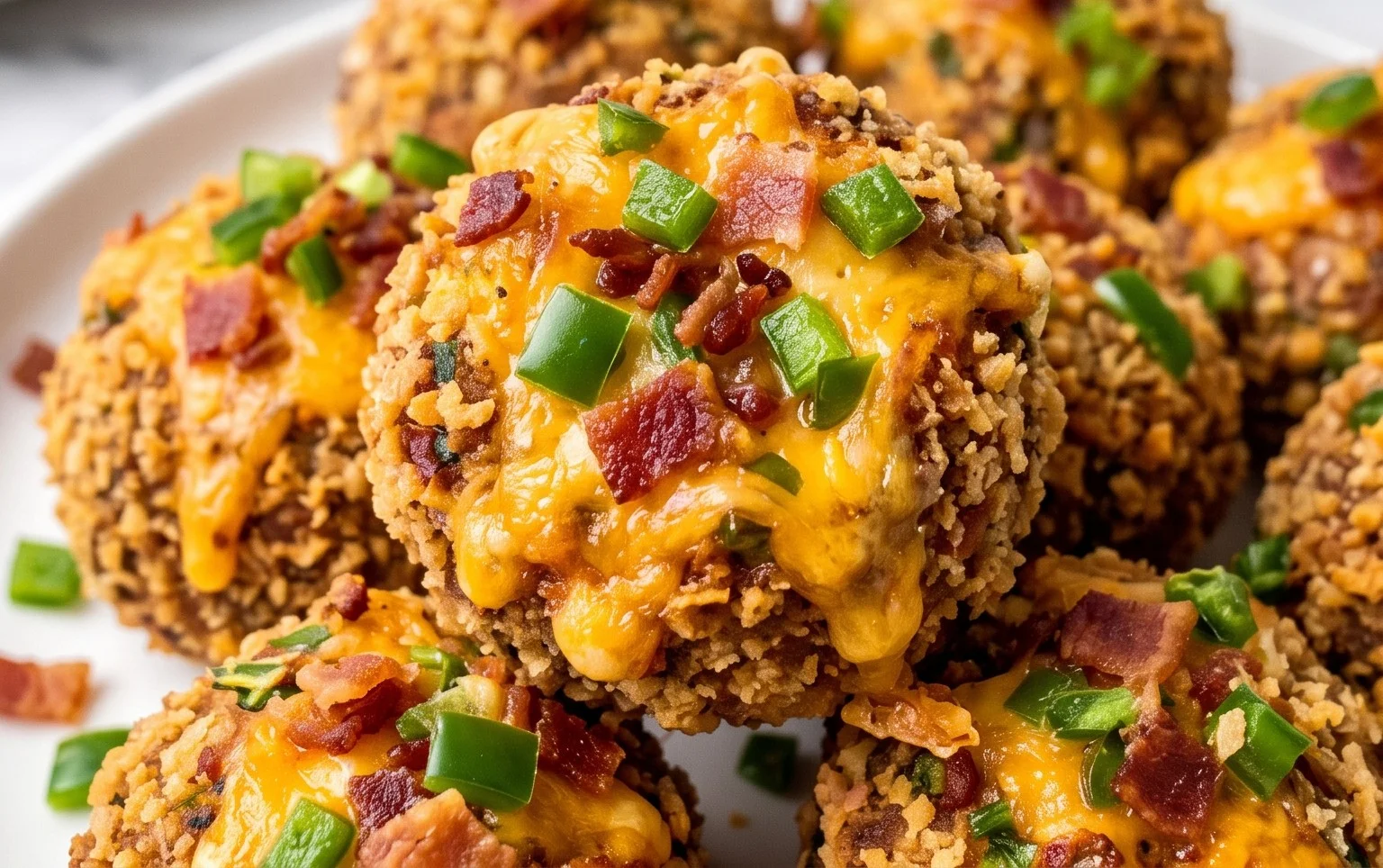 Beef Bacon Jalapeño Popper Cheese Balls