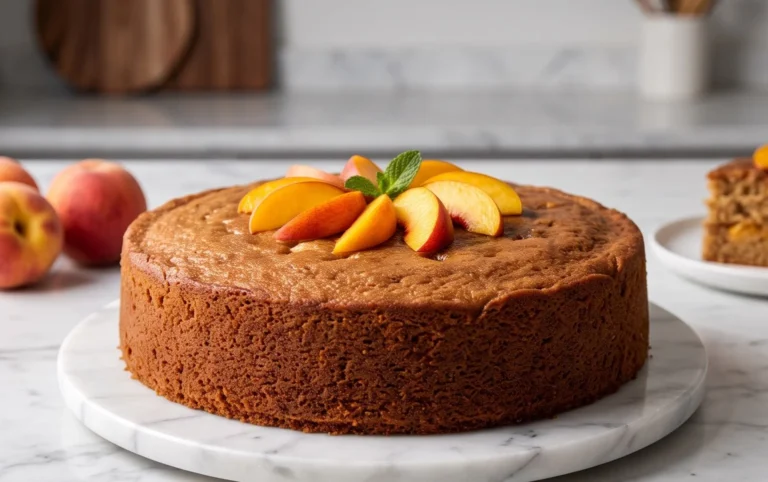 Brown Sugar Peach Cake
