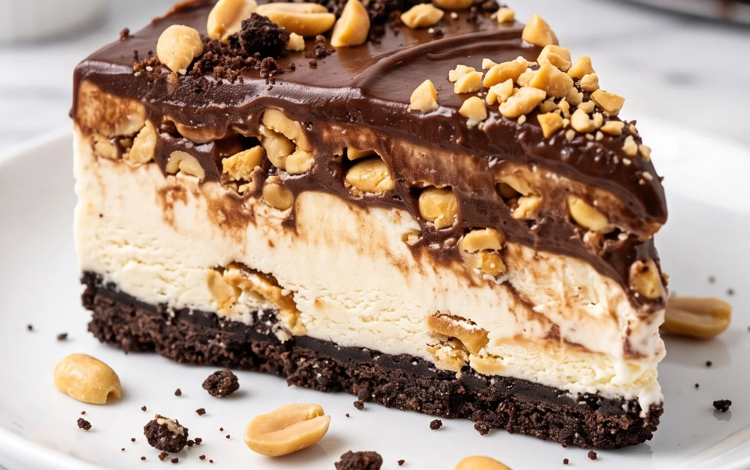 Buster Bar Ice Cream Cake