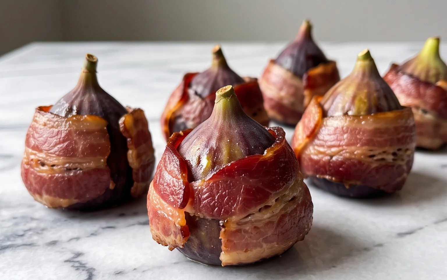 Beef Bacon Wrapped Stuffed Figs
