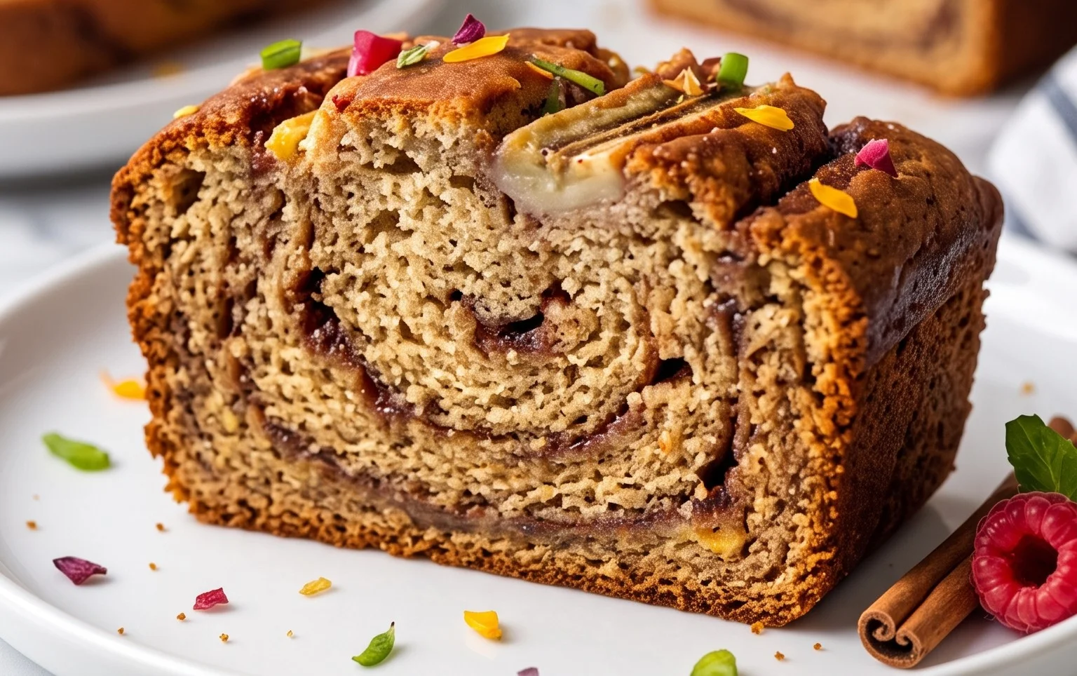 Cinnamon Roll Banana Bread