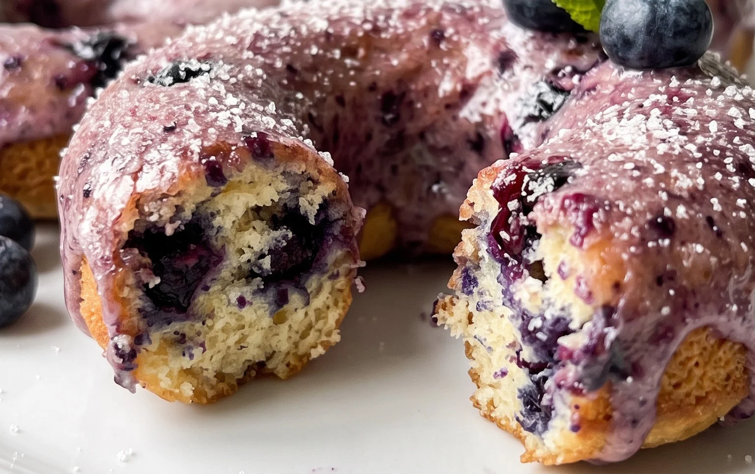 Blueberry Cake Donuts