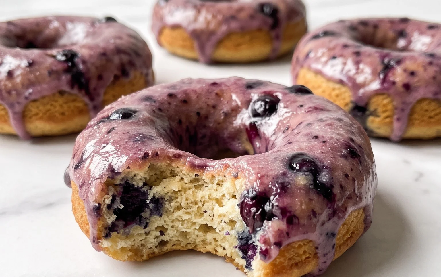 Blueberry Cake Donuts