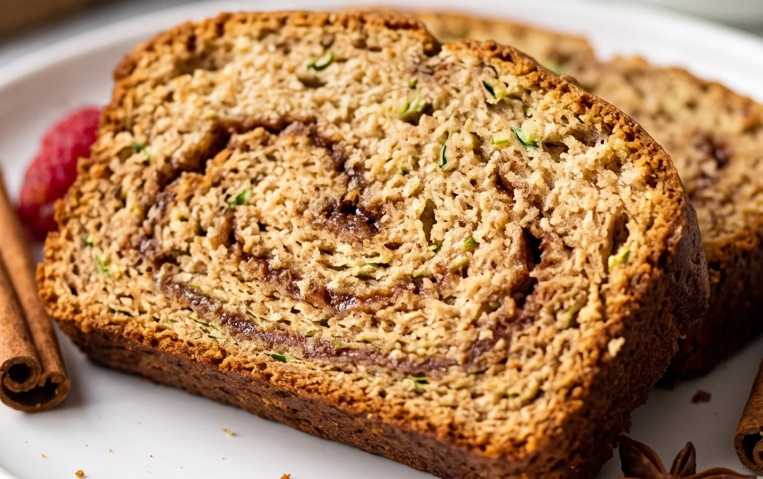 Moist and Delicious Cinnamon Swirl Zucchini Bread