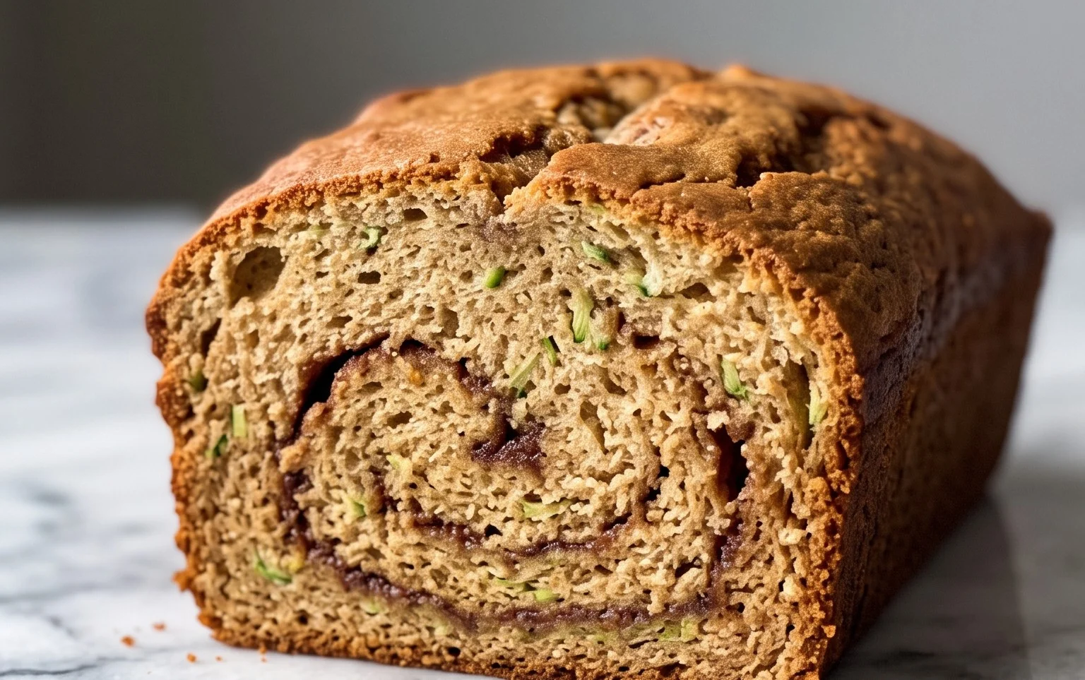 Moist and Delicious Cinnamon Swirl Zucchini Bread