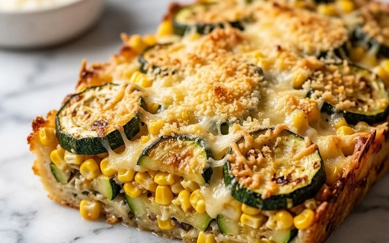 Zucchini Corn Parmesan Bake Recipe