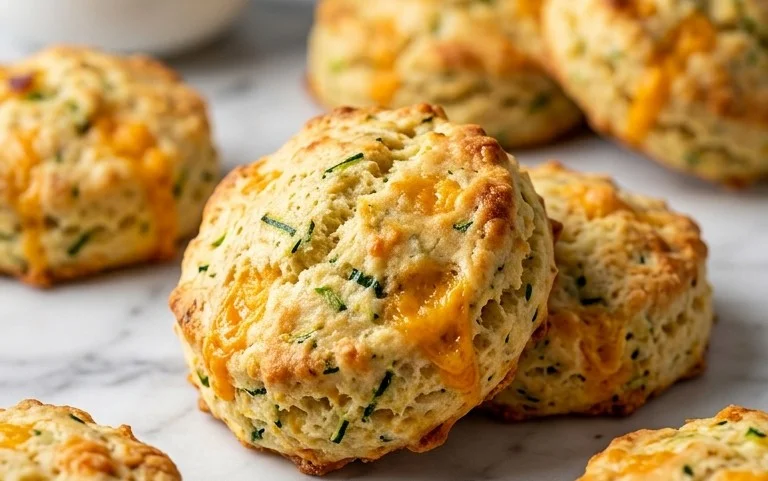 Zucchini Cheddar Biscuits