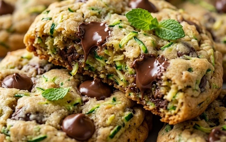 Soft Zucchini Cookies with Chocolate Chips
