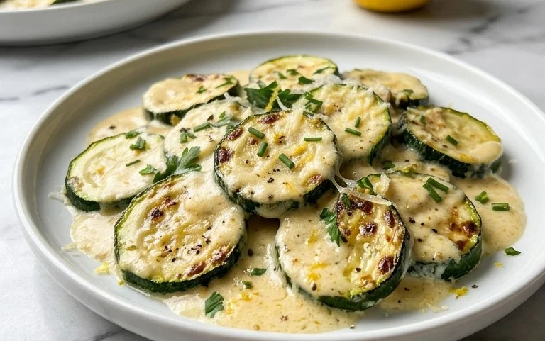 Creamy Parmesan Zucchini