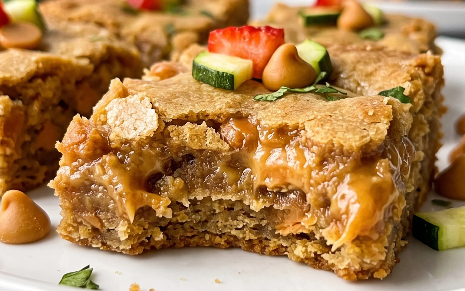 Chewy Butterscotch Zucchini Blondies