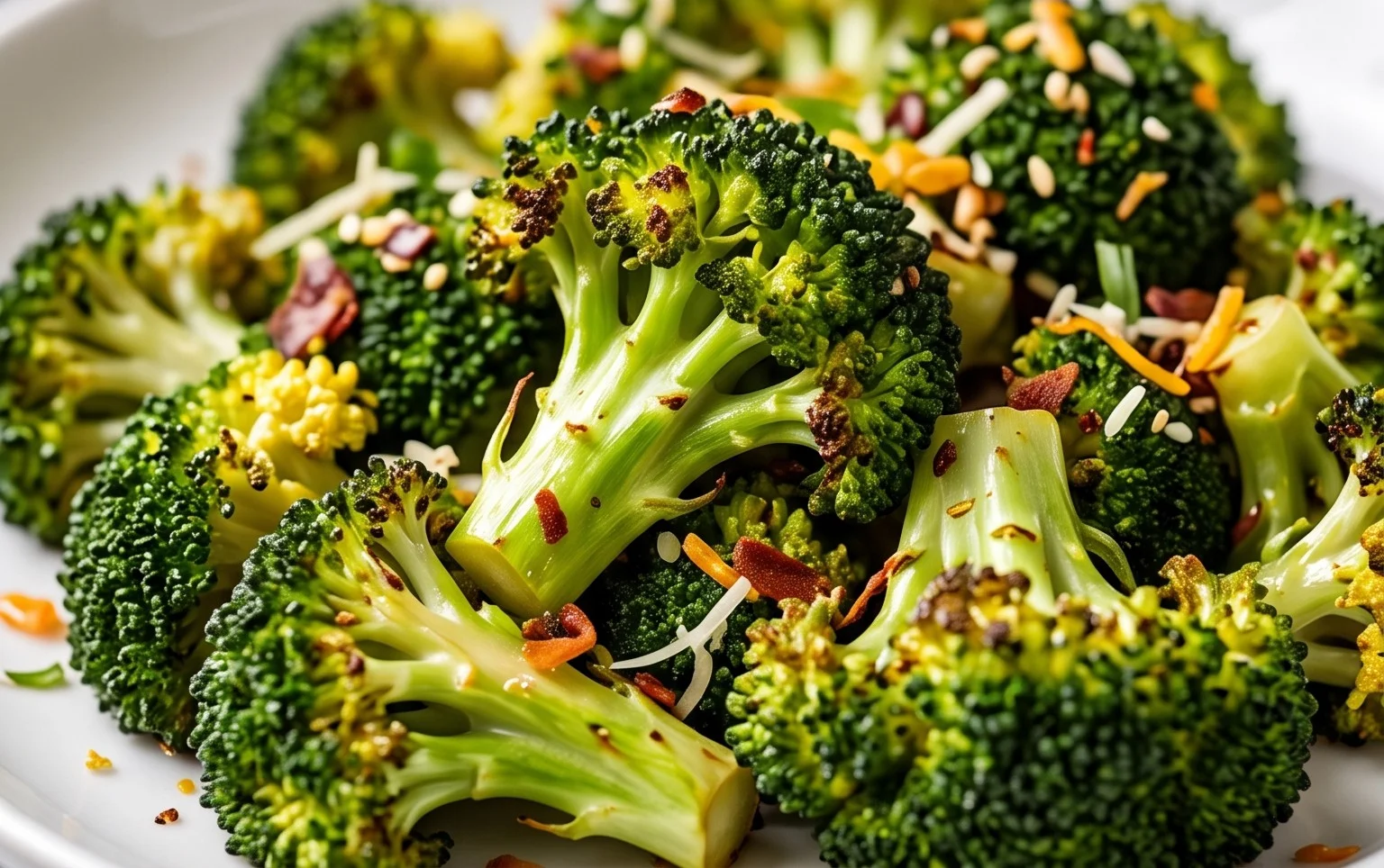 Oven Roasted Broccoli (Baked Broccoli)