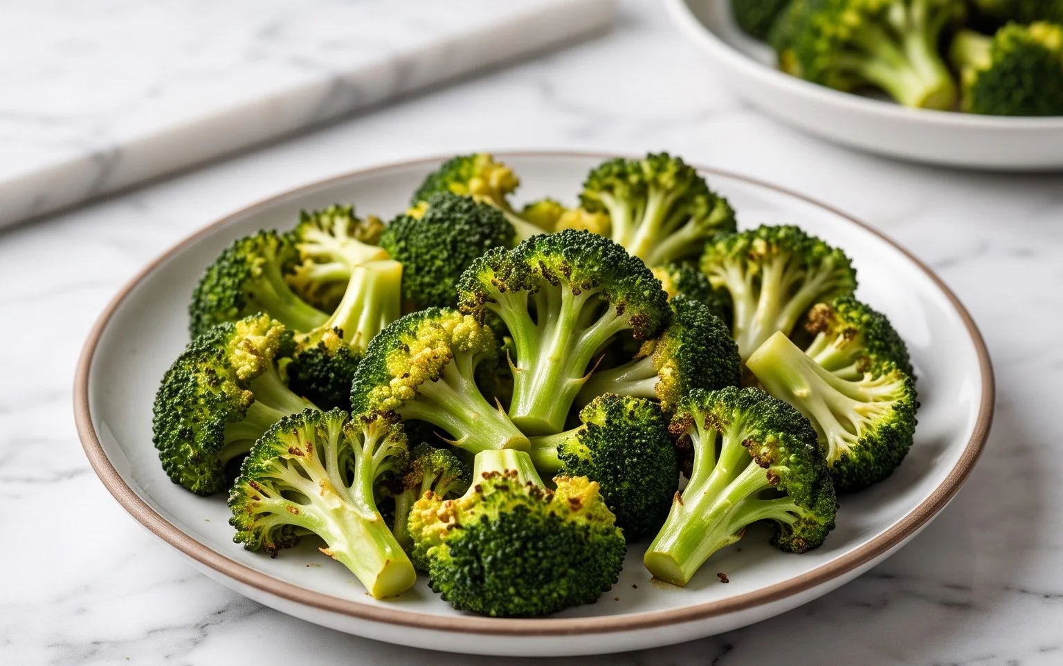 Oven Roasted Broccoli (Baked Broccoli)